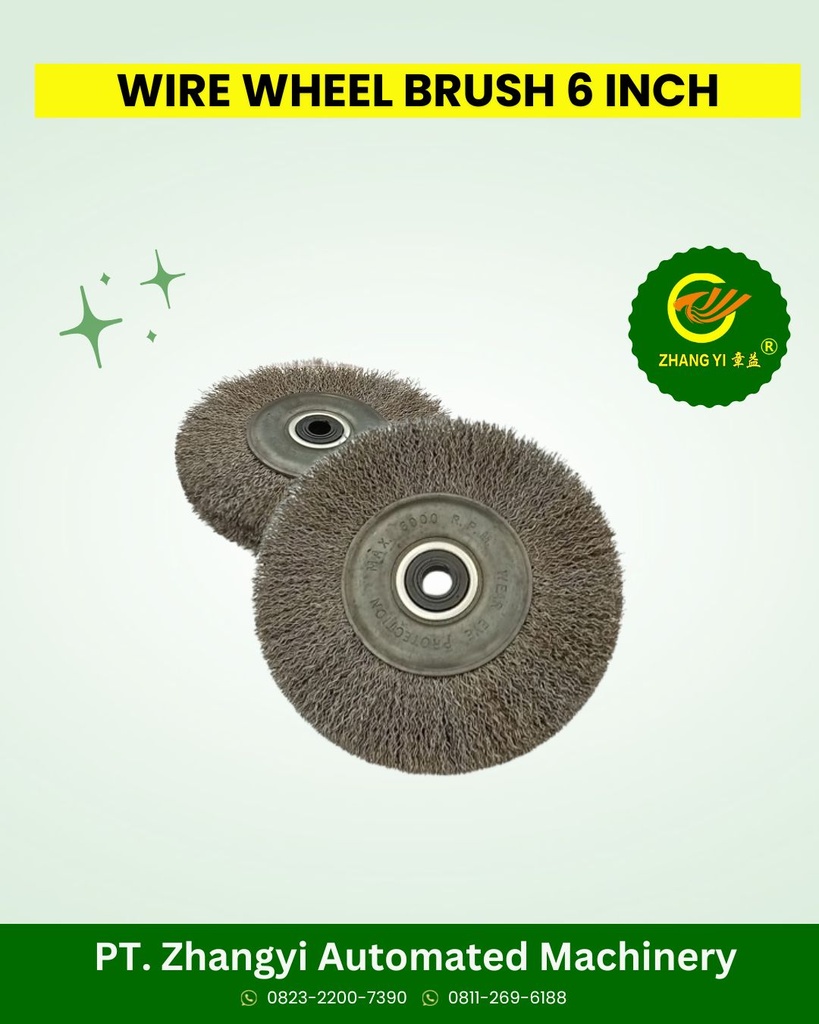 WIRE WHEEL BRUSH 6 INCH